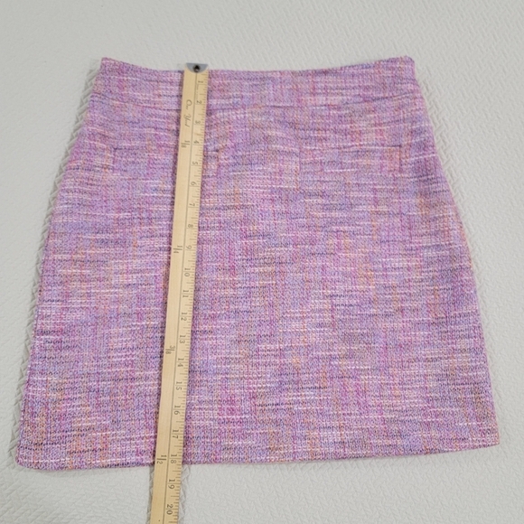 LOFT Pink Tweed Skirt Women's Size 4 Classic Career Spring Easter - Picture 6 of 12